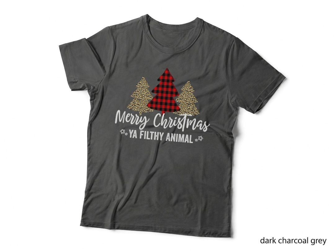 Merry Christmas Ya Filthy Animals Funny Christmas T-Shirt