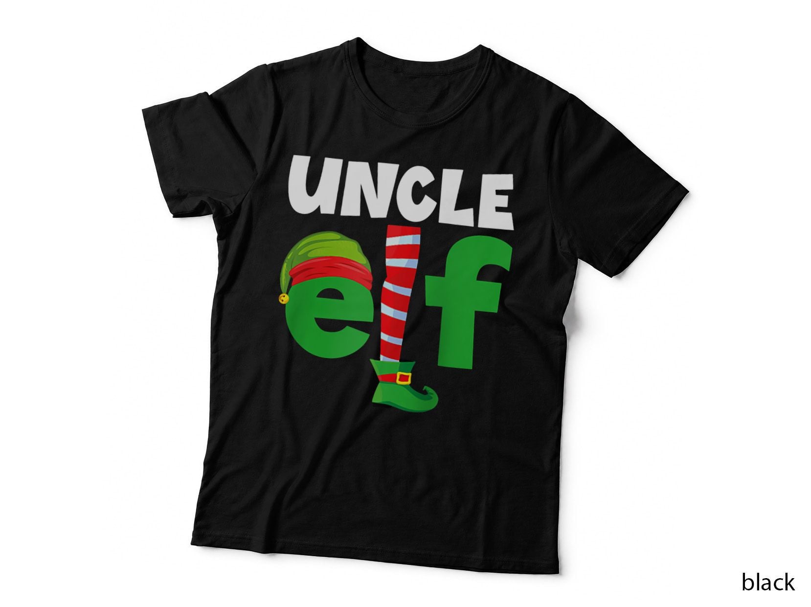 Uncle Elf Funny Humor Family Christmas Pajamas Gift T-Shirt