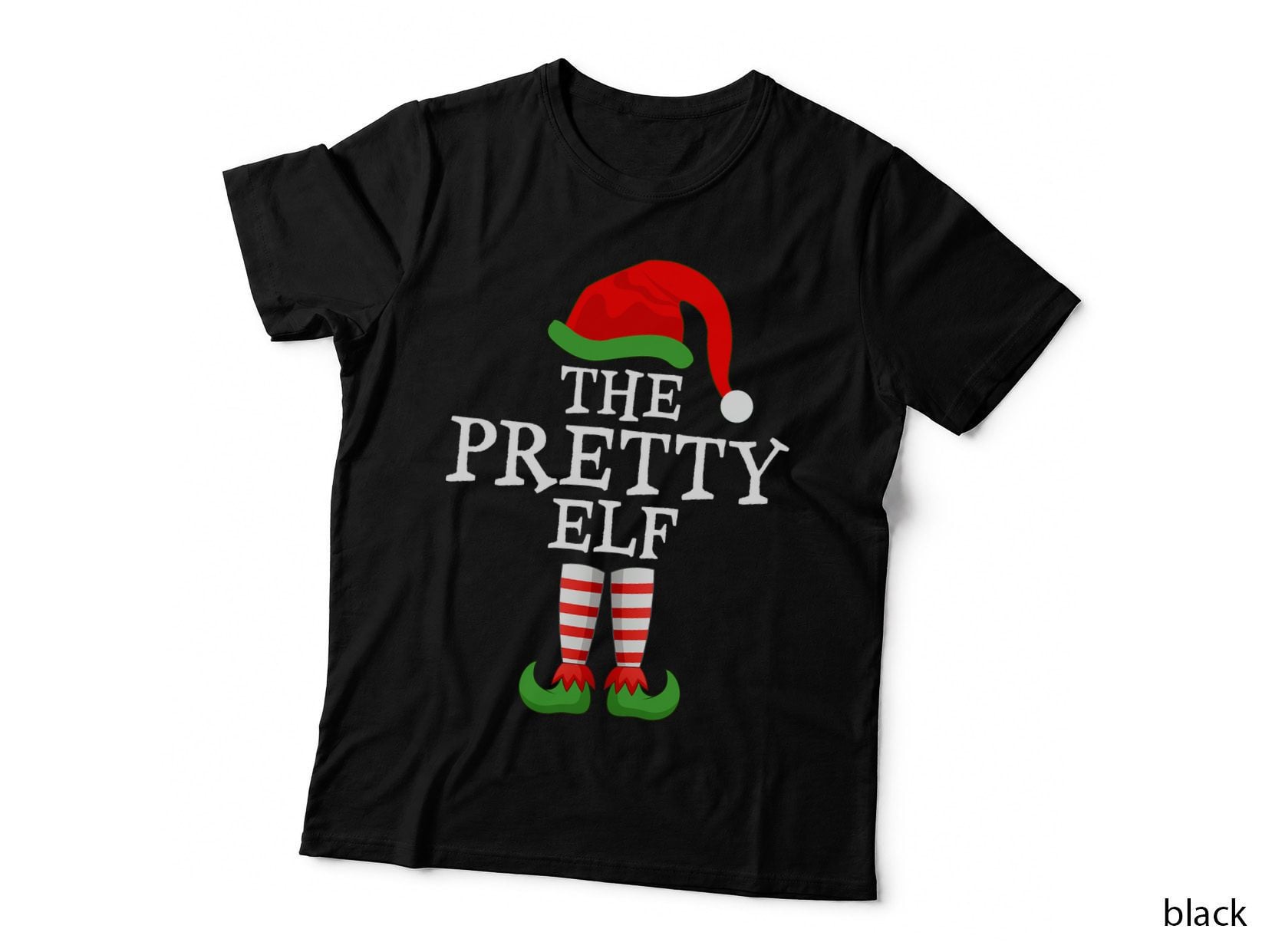 Xmas Holiday Matching Ugly Christmas Sweater the Pretty Elf T-Shirt