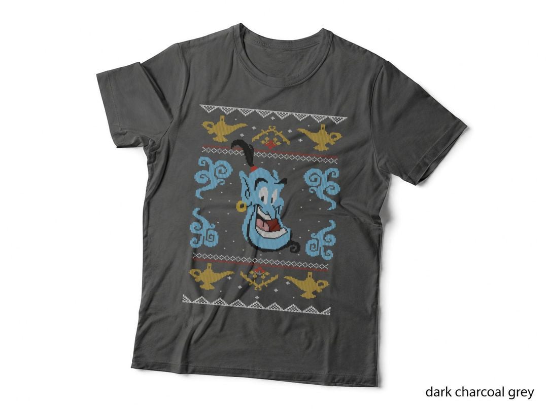 Aladdin Genie Ugly Christmas Sweater Hoodie, Festive Wear T-Shirt