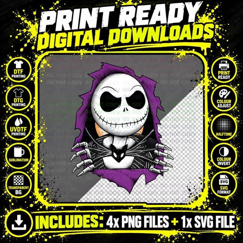Bones Before Christmas Crewneck Sweatshirt Png SVG Digital Bundle