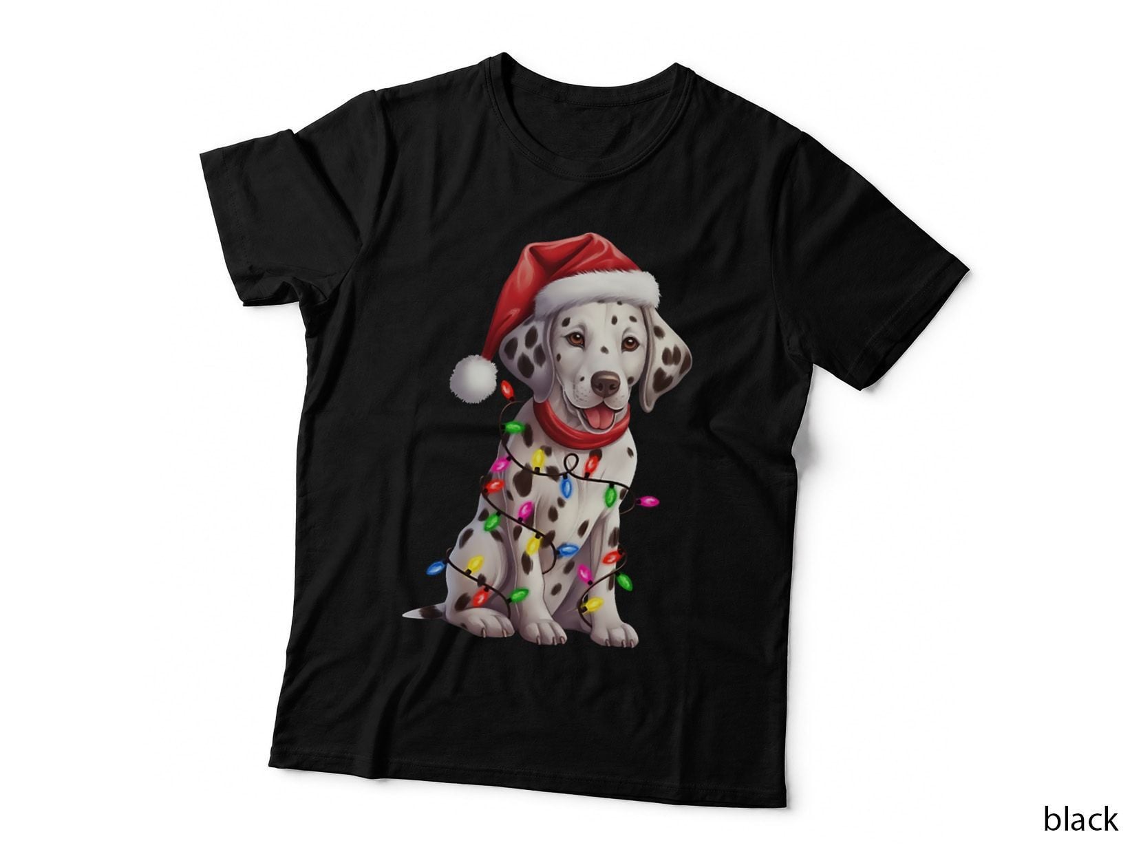 Christmas Dalmatian Crewneck Sweatshirt, Festive Wear, Holiday Gift T-Shirt