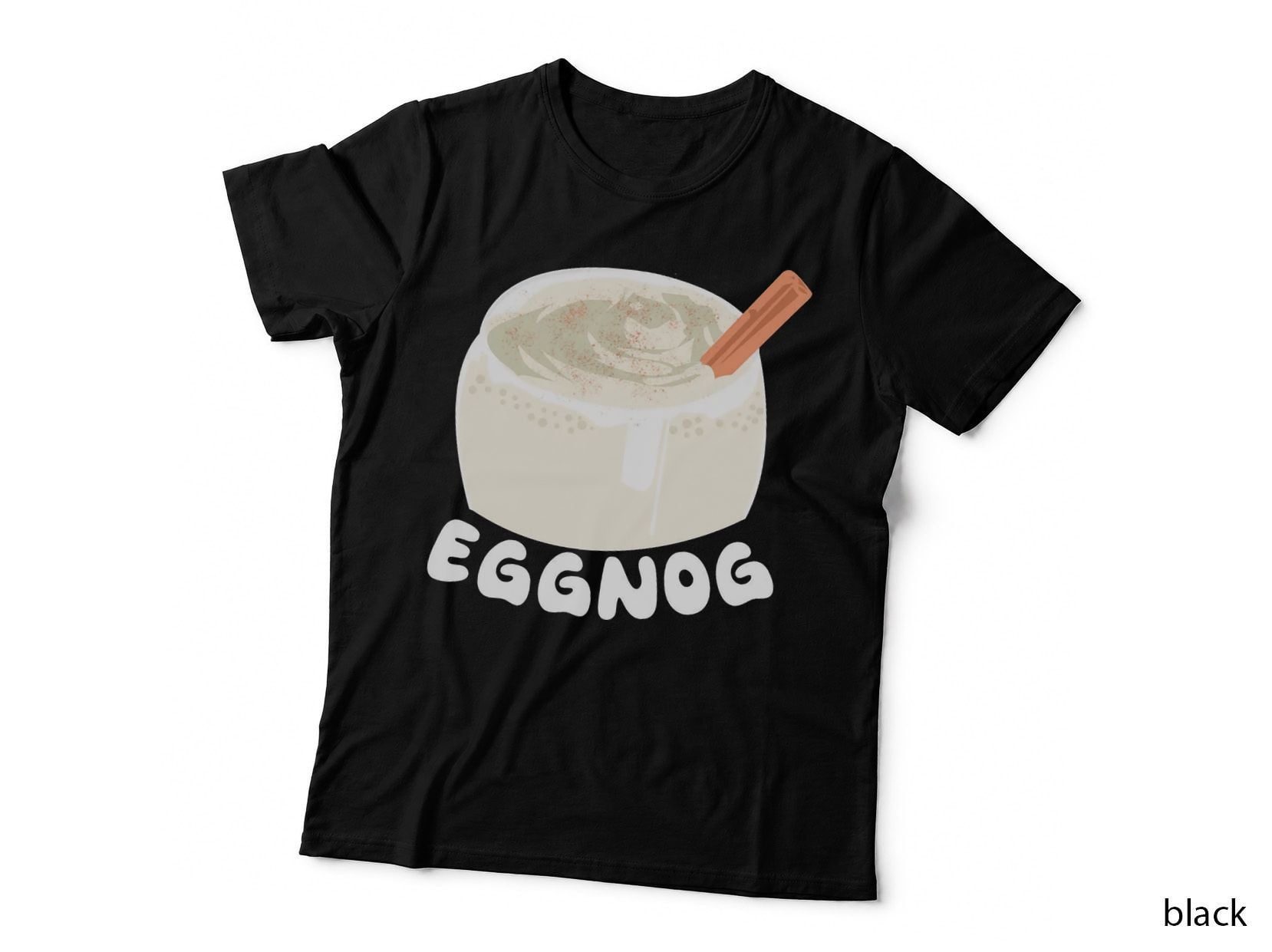 Christmas Eggnog Drink Design 2 Crewneck Sweatshirt, Xmas Present T-Shirt