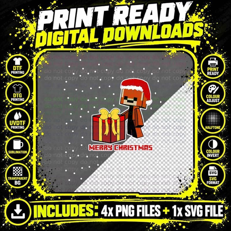 Christmas Panda 2016 Crewneck Sweatshirt Png SVG Digital Bundle