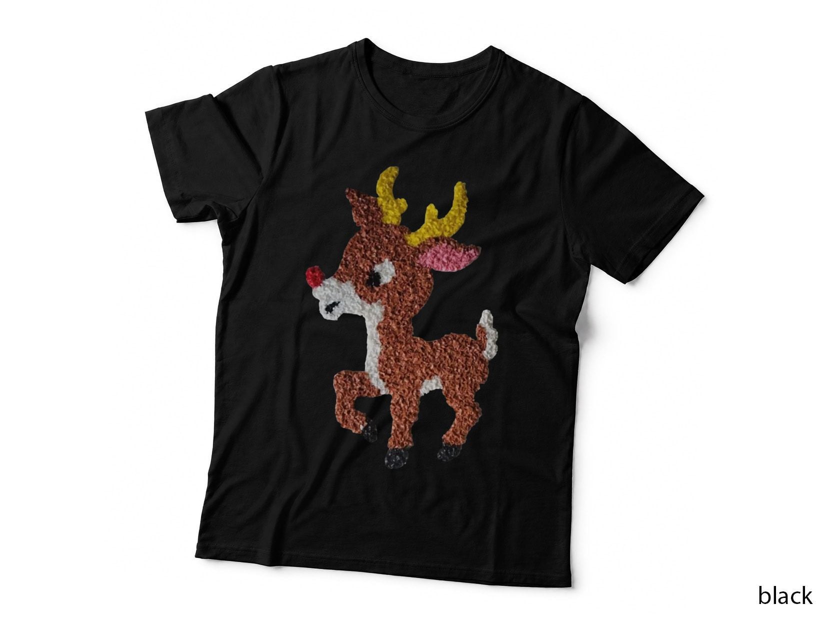 Christmas Popcorn Reindeer Crewneck Sweatshirt, Festive Wear T-Shirt
