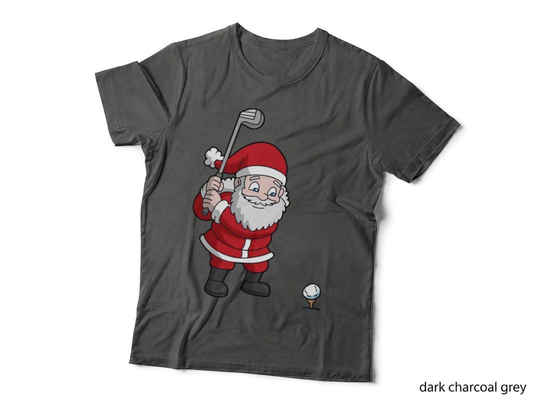 Christmas Santa Claus Golf Crewneck Sweatshirt, Xmas Present T-Shirt