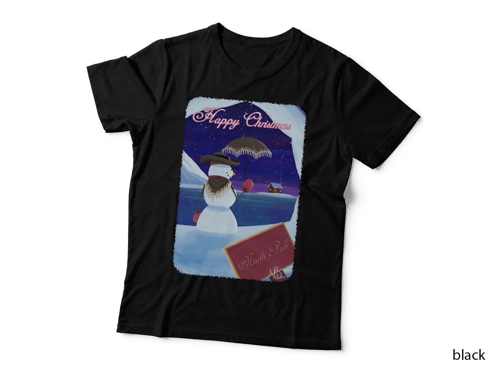Christmas Snowman Crewneck Sweatshirt, Xmas Present, Festive Wear T-Shirt