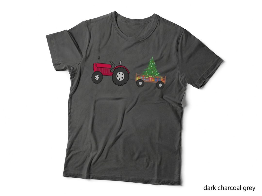 Christmas Tractor Crewneck Sweatshirt, Xmas Present, Festive Wear T-Shirt