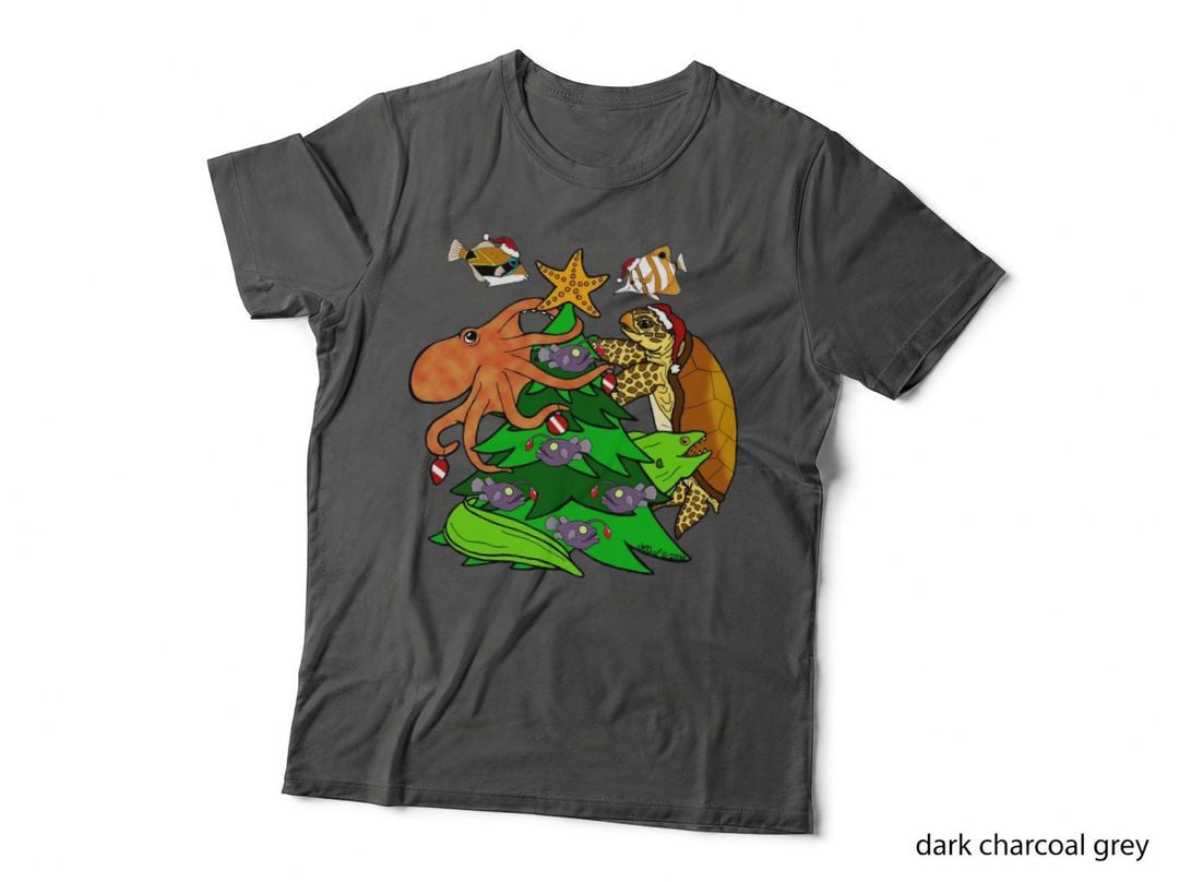 Christmas Tree Reef Crewneck Sweatshirt, Holiday Gift, Xmas Present T-Shirt
