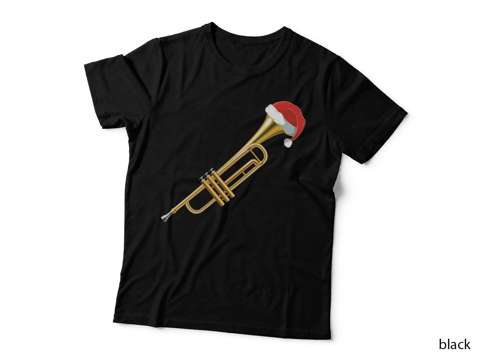Christmas Trumpet Crewneck Sweatshirt, Festive Wear, Holiday Gift T-Shirt