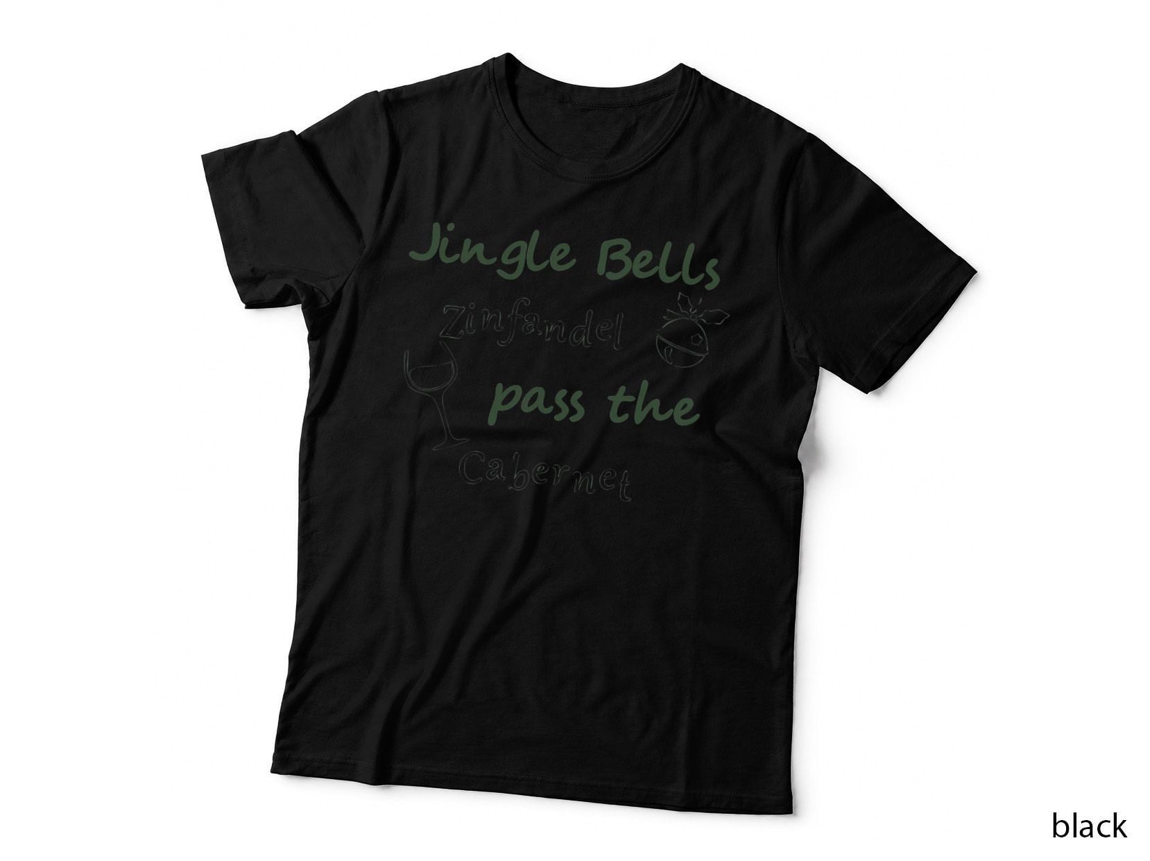 Christmas Wine Jingle Crewneck Sweatshirt, Xmas Present T-Shirt