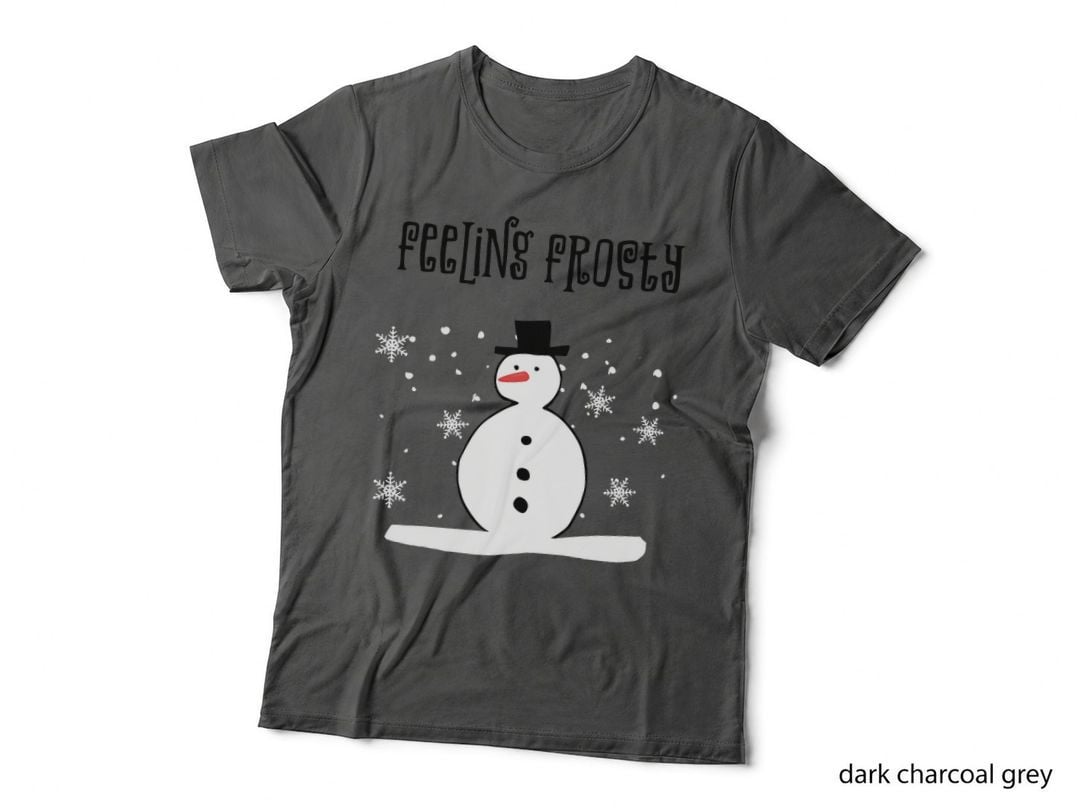 Cute Snowman Feeling Frosty Funny Snow Winter Cozy Pajamas T-Shirt