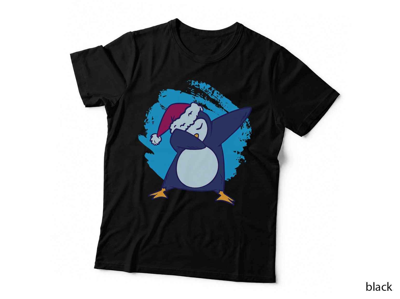 Dabbing Penguin Christmas Xmas Dab Dance Funny Boys Men T-Shirt