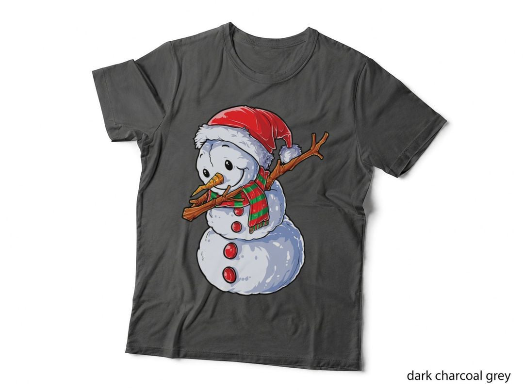Dabbing Snowman Santa Christmas Boys Men Funny Xmas Hat Dab T-Shirt