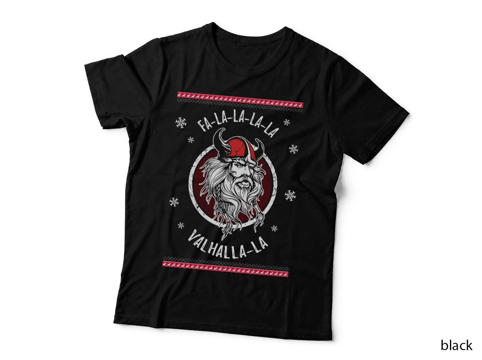 Fa-La-La-La Valhalla Ugly Christmas Viking Norse Xmas Nordic Shirt T-Shirt