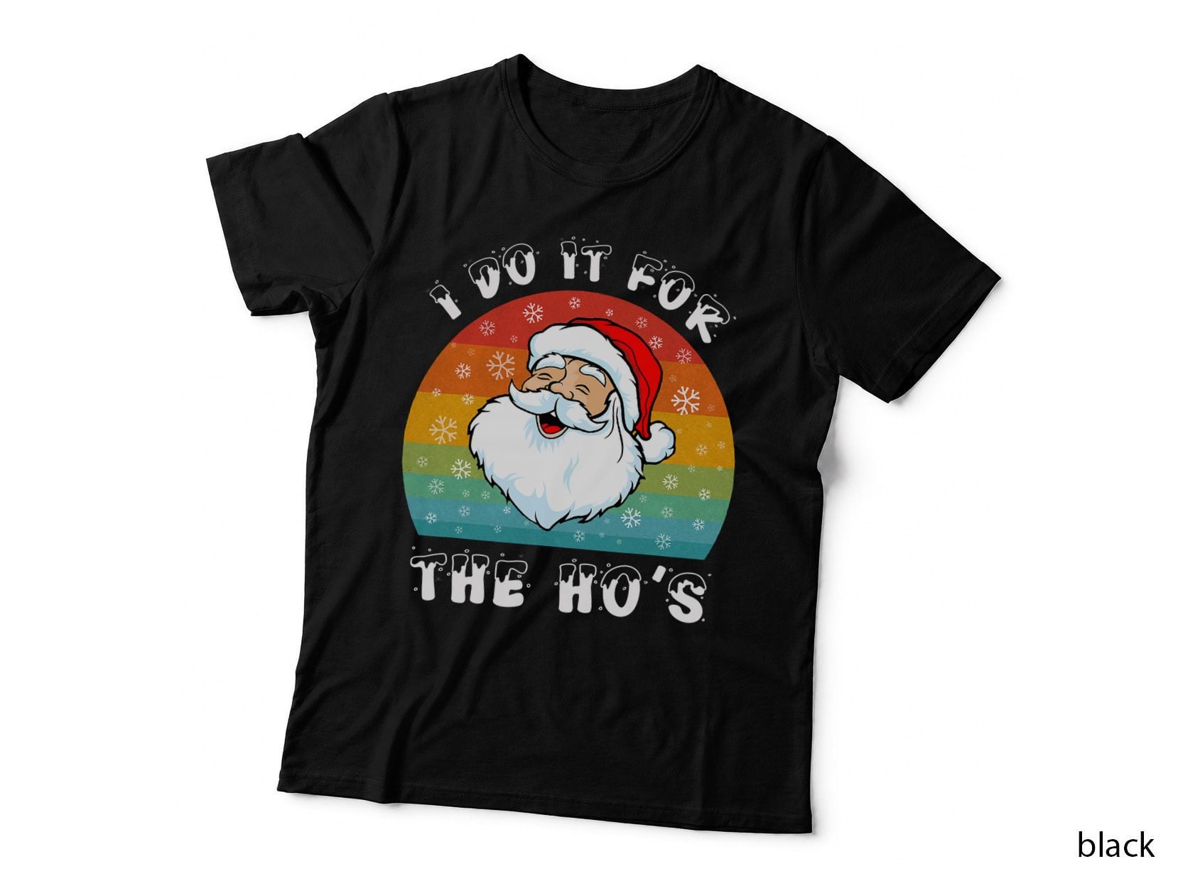 I Do It for the Ho's Vintage Christmas Santa Men Women T-Shirt