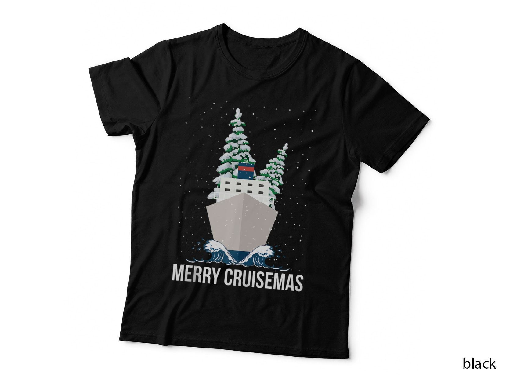 Merry Cruisemas Christmas Cruise Caribbean Bahamas T-Shirt, Gift Tee
