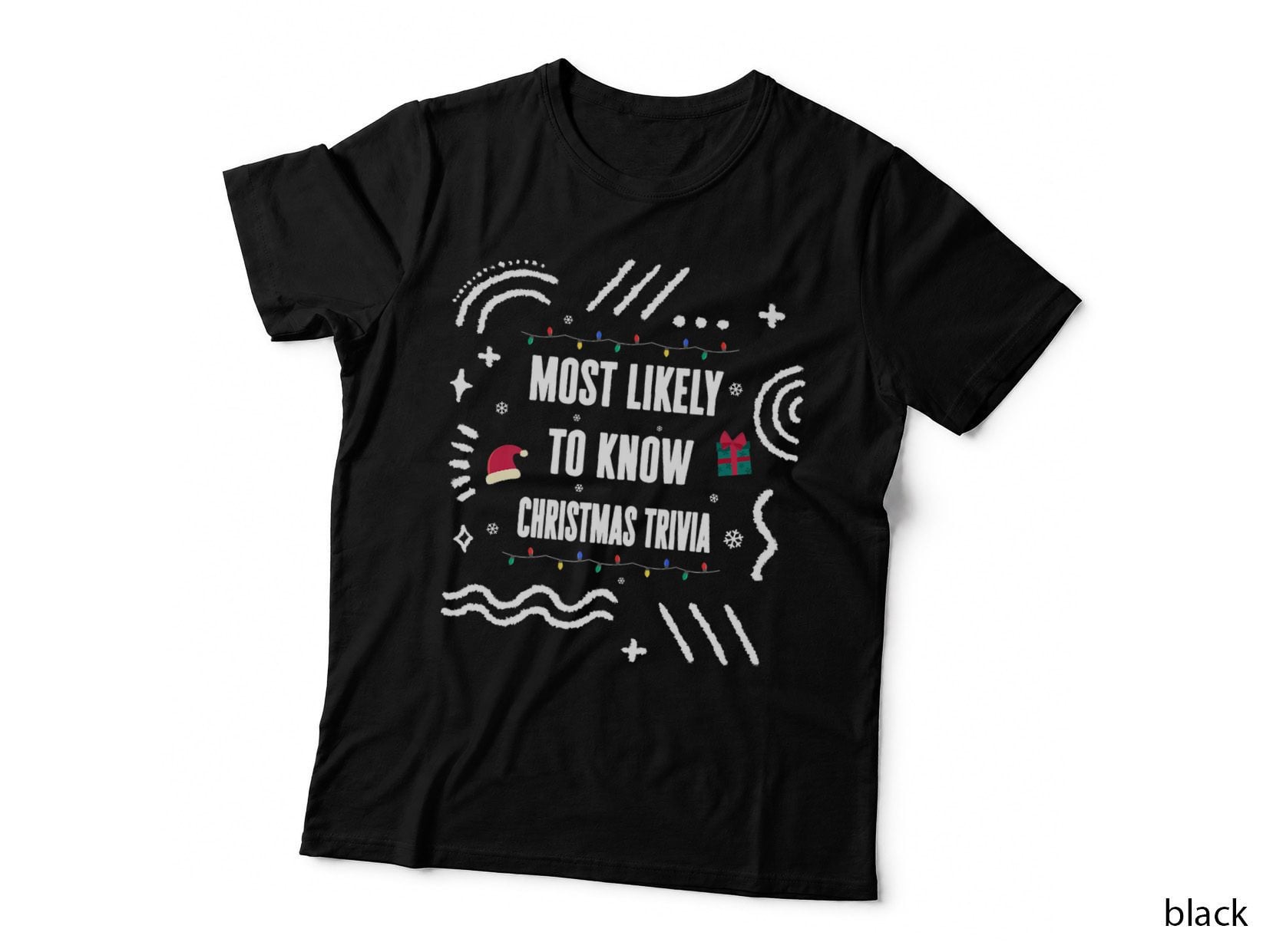 Most Likely to Know Christmas Trivia Matching Xmas Costume F T-Shirt, Gift Tee