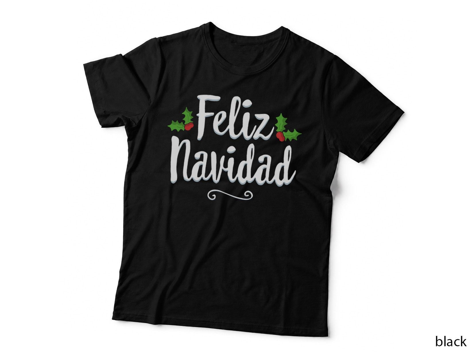 Vintage Feliz Navidad Retro Mexican Christmas Spanish Xmas T-Shirt