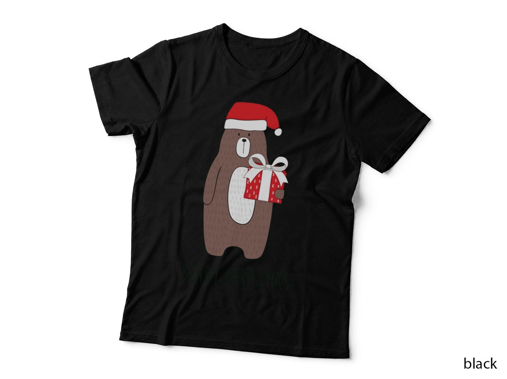 Beary Christmas, Funny Cute Bear Christmas T-Shirt