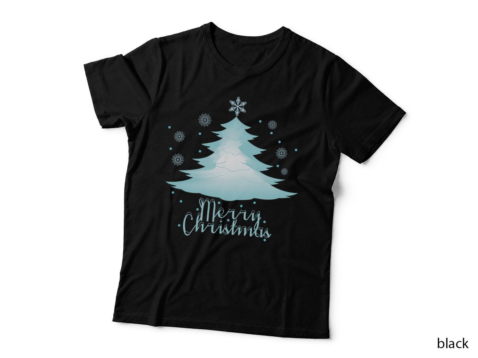 Blue Xmas Tree T-Shirt