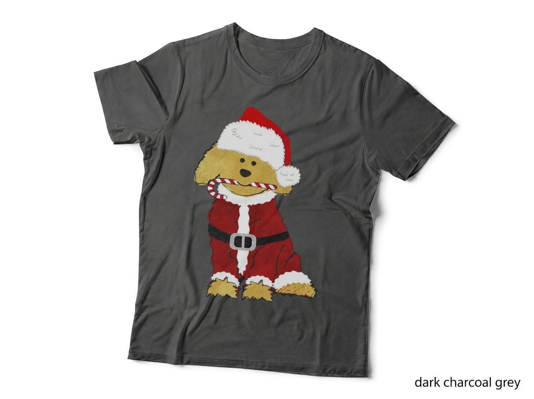 Christmas Goldendoodle Santa Claus T-Shirt