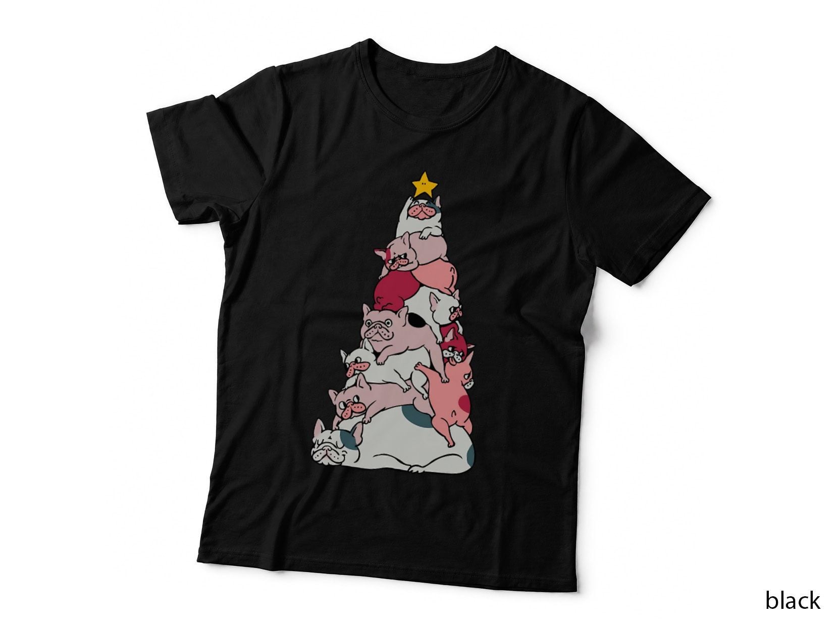 Christmas Tree French Bulldog T-Shirt