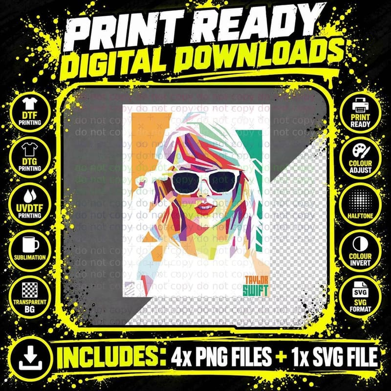 Colorful Merry Now Cute Christmas Swiftmas Classic Png SVG Digital Bundle