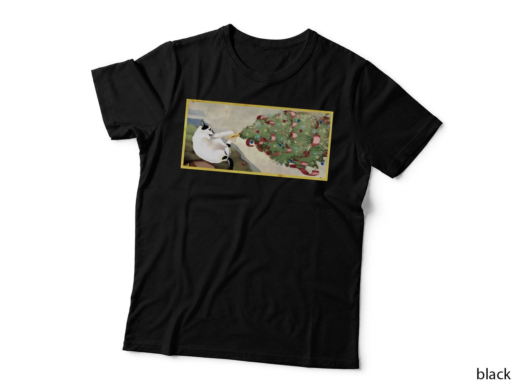 Creation of Cat Christmas T-Shirt