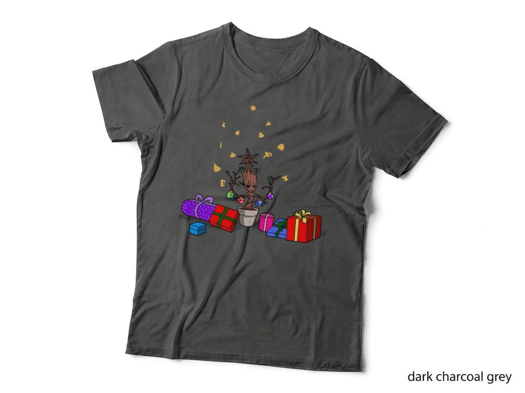 Cute Guardian Superhero Christmas Tree T-Shirt