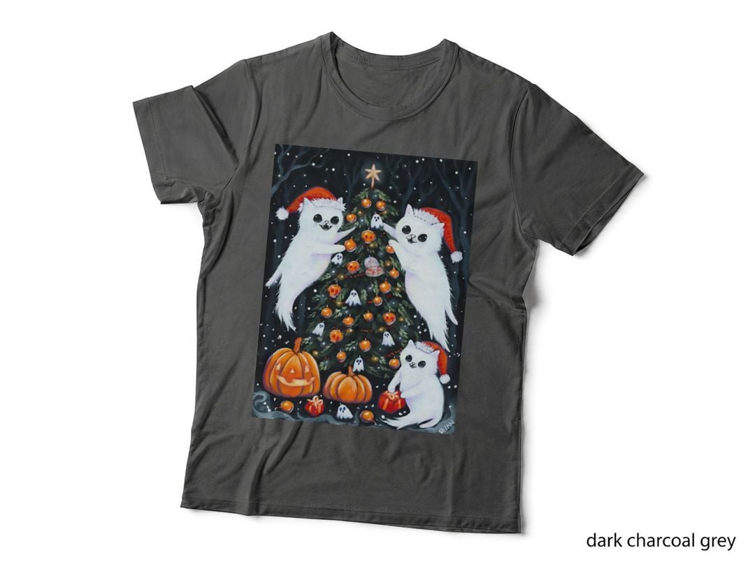 Decorating the Halloween Christmas Tree T-Shirt