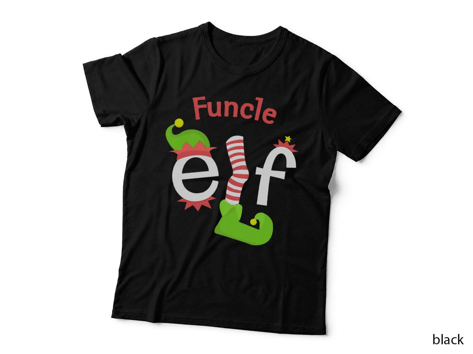 Funcle Elf Matching Family Christmas Tee Crewneck Sweatshirt T-Shirt