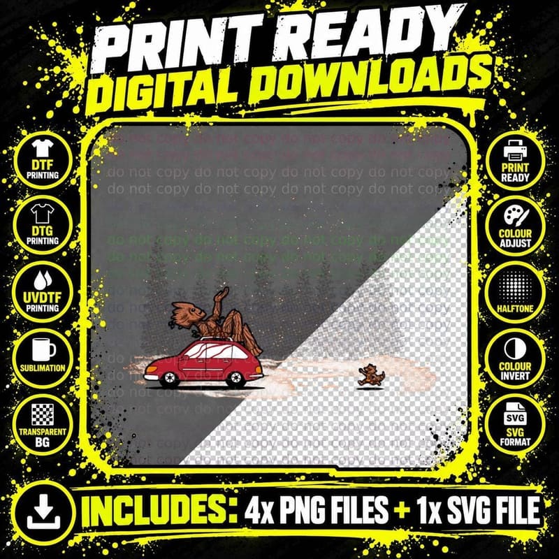 Funny Xmas Superhero Guardian Christmas Tree Cutting Png SVG Digital Bundle