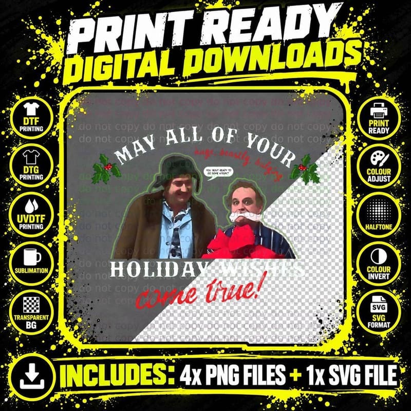 Gift for Clark - Cousin Eddie - Christmas Vacation Png SVG Digital Bundle