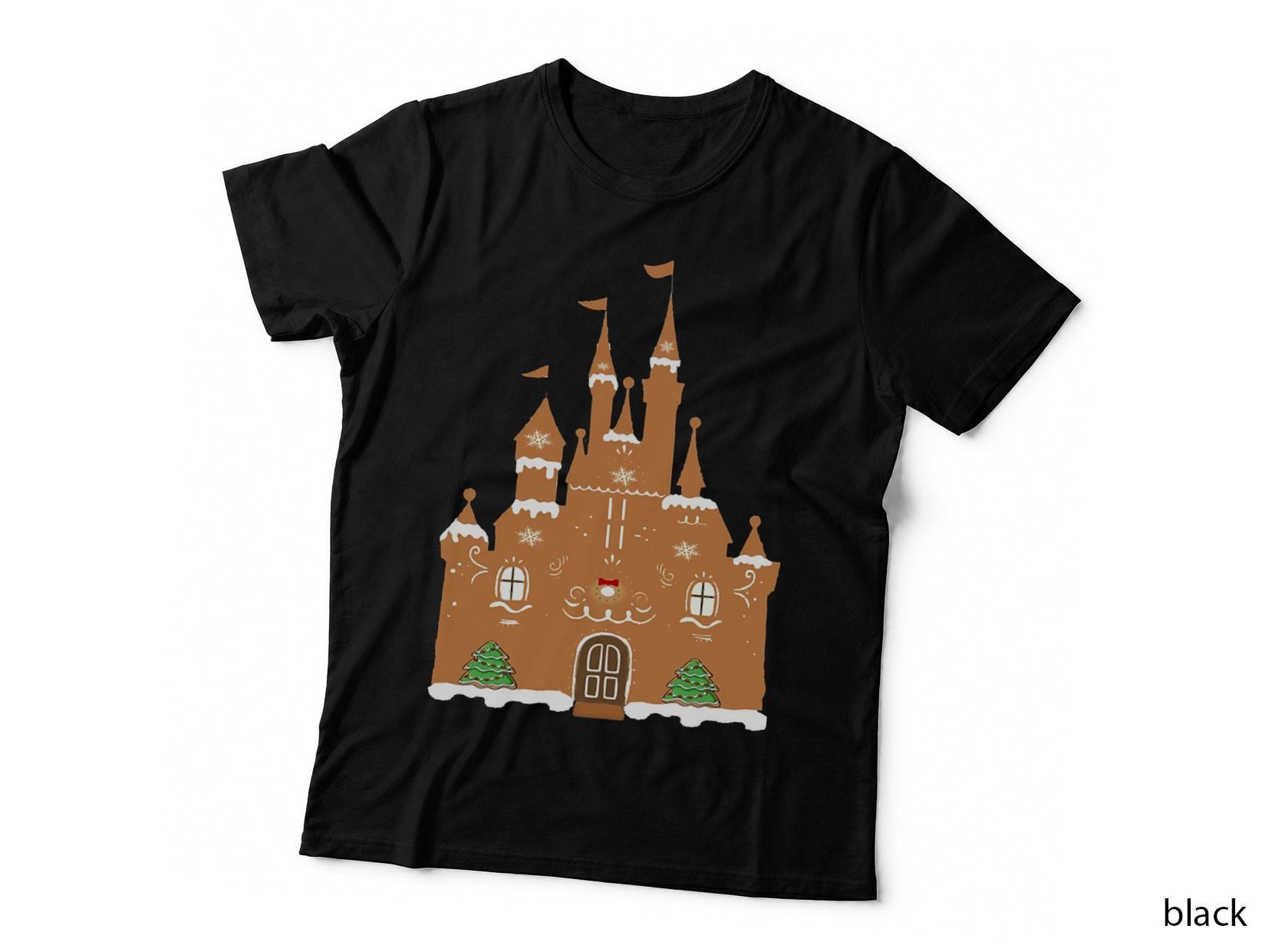 Gingerbread Castle Crewneck Sweatshirt T-Shirt