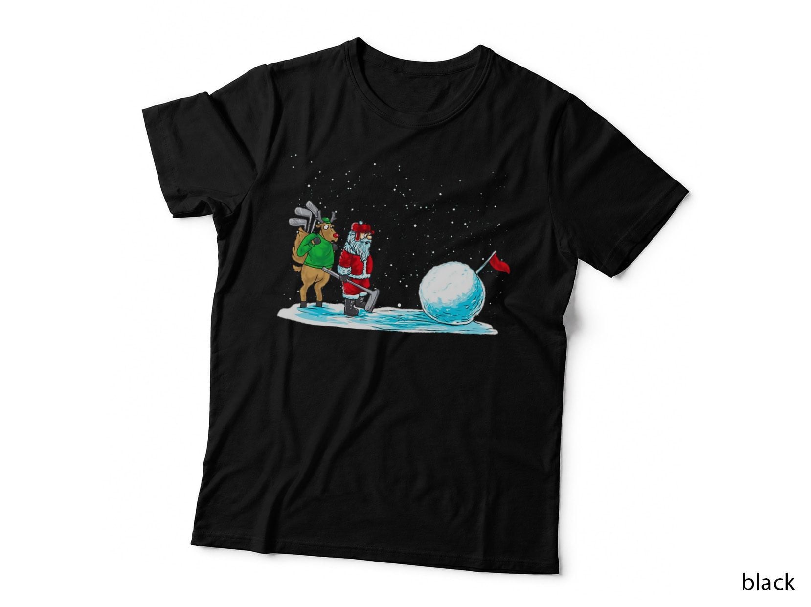 Golf Santa Claus Golfer Golfing Christmas T-Shirt