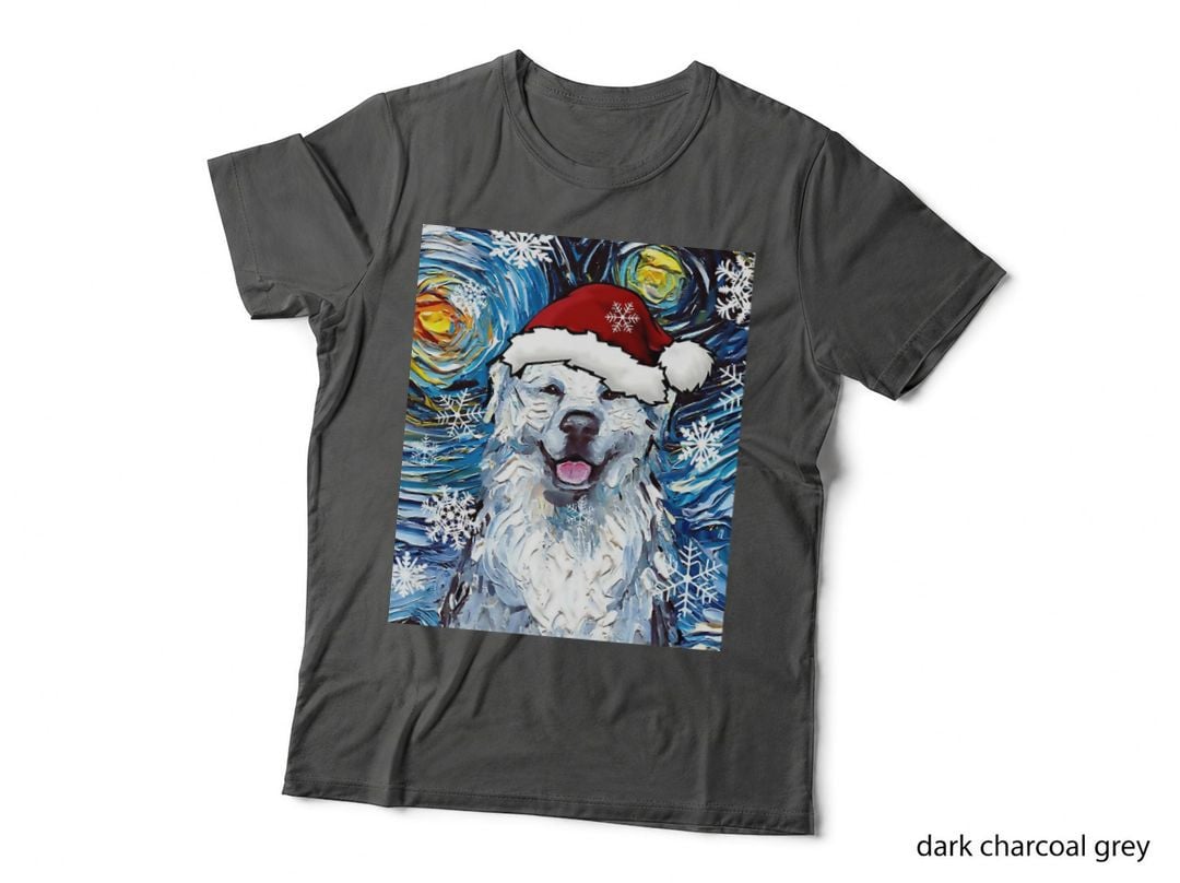 Great Pyrenees Santa T-Shirt