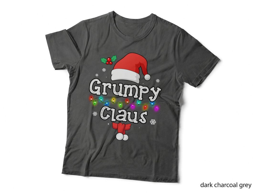 Grumpy Claus Santa Hat Matching Family Christmas Costumes Classic T-Shirt