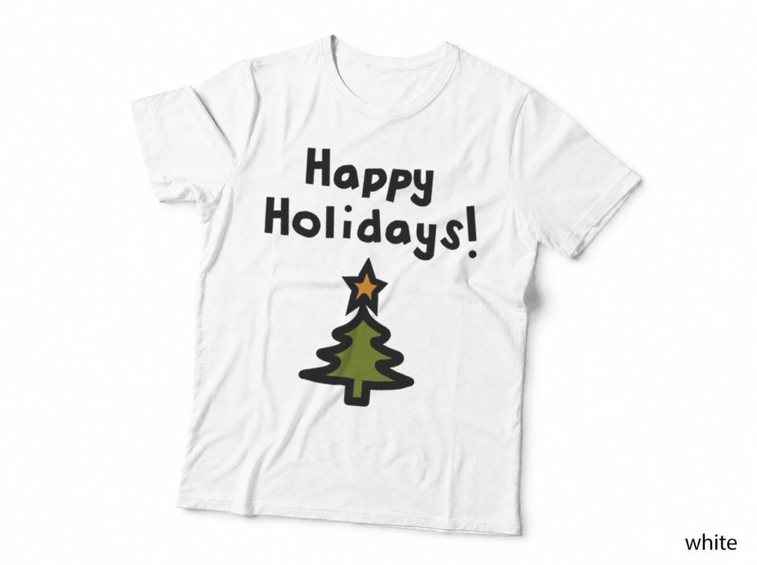 Happy Holidays Christmas Tree T-Shirt