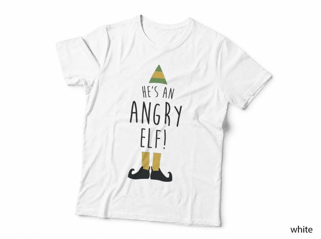 He's an Angry Elf Crewneck Sweatshirt T-Shirt