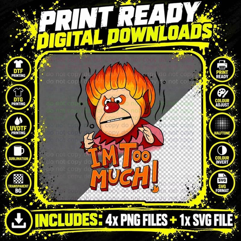 Heat Miser Crewneck Sweatshirt T-Shirt Png SVG Digital Bundle
