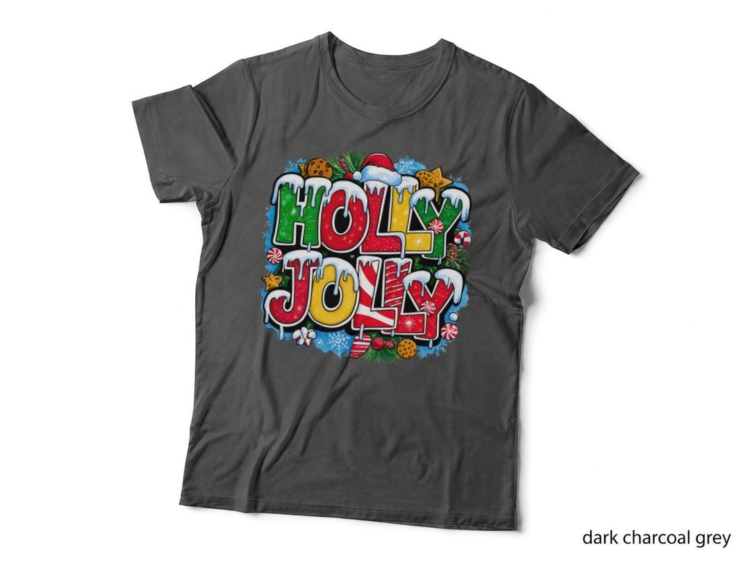 Holly Jolly Christmas Holiday Festive Lights Family Matching Cookie Gift T-Shirt