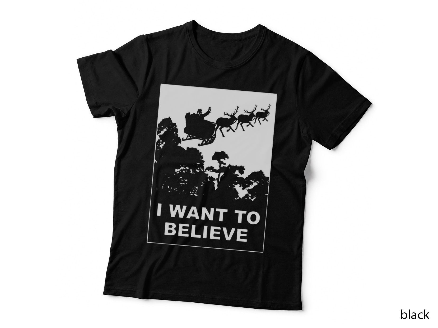 I Believe in Santa Claus Crewneck Sweatshirt, Festive Wear T-Shirt