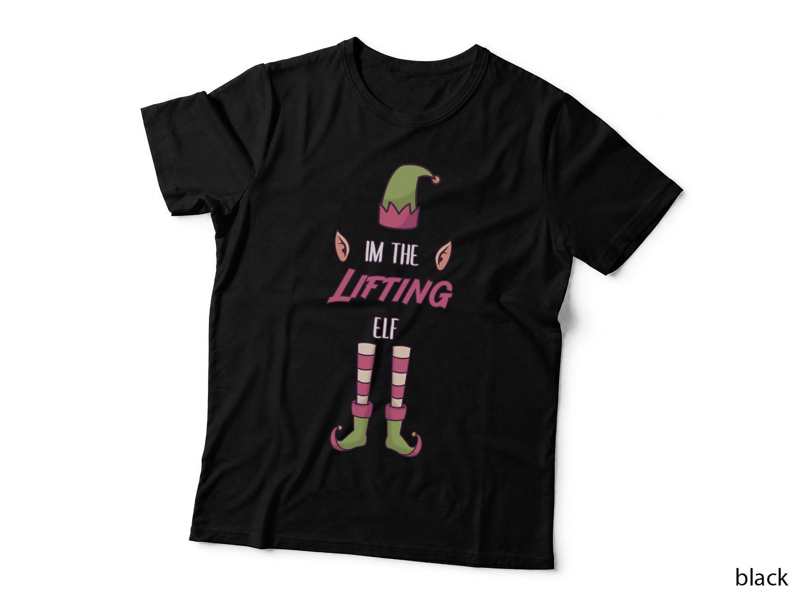 I'm the Lifting Elf Family Matching Christmas Gift Crewneck Sweatshirt T-Shirt