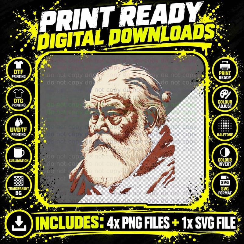 Japanese Santa Claus Crewneck Sweatshirt Png SVG Digital Bundle