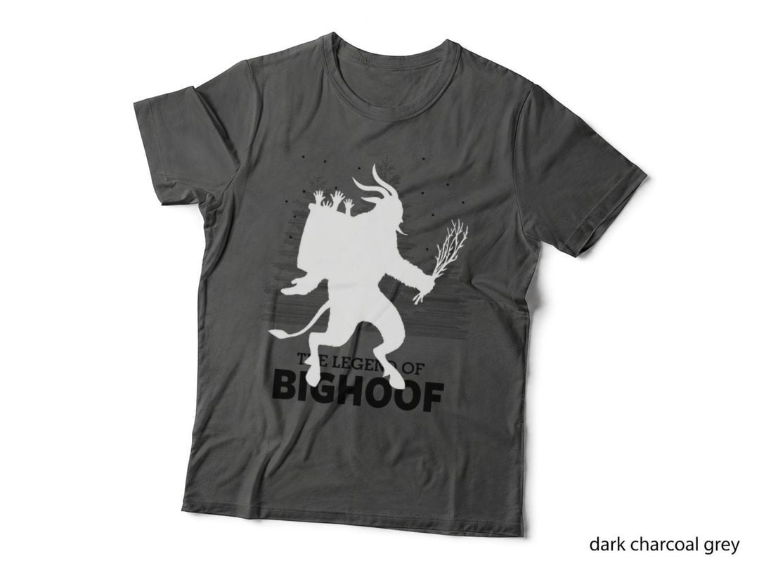 Krampus Bigfoot Christmas Winter Sasquatch Crewneck Sweatshirt T-Shirt