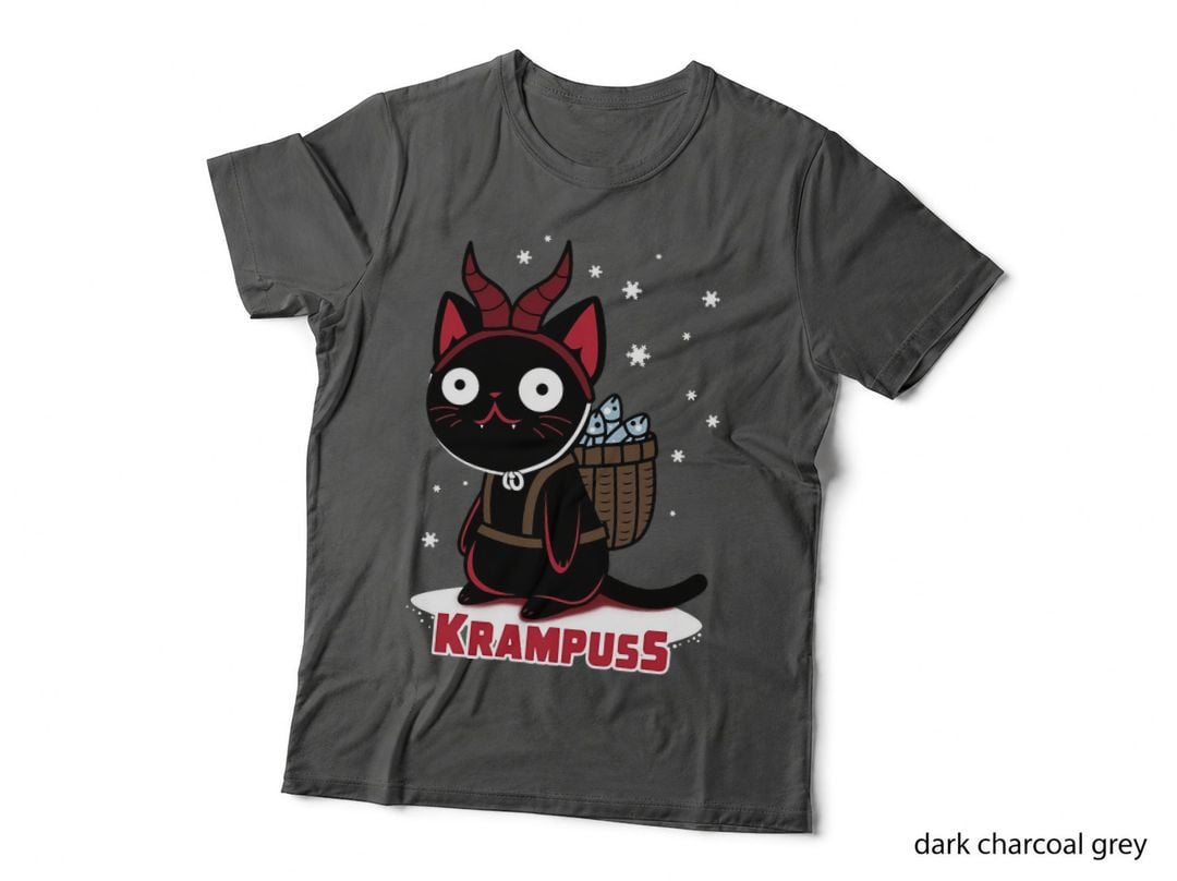Krampuss Cute Christmas Krampus for Cat Lovers T-Shirt