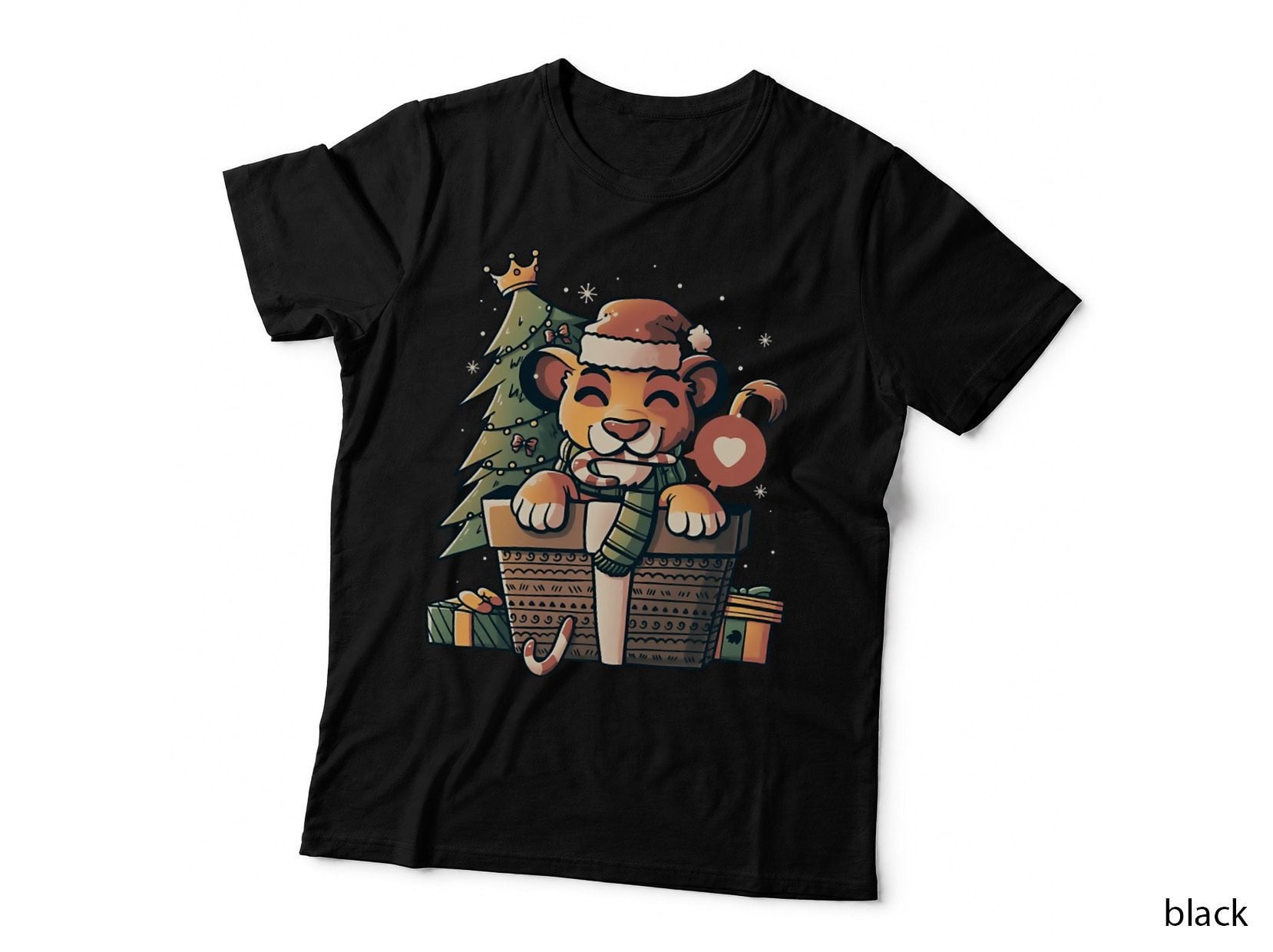 Lion Gift Cute Funny Christmas - Light Crewneck Sweatshirt T-Shirt