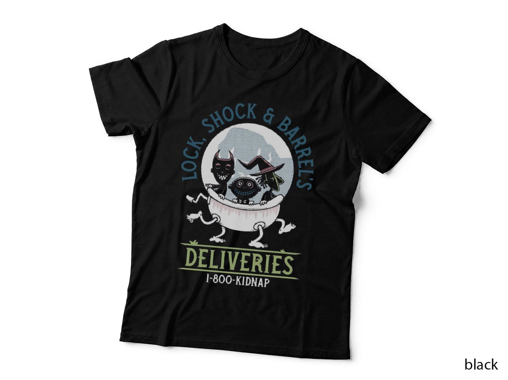 Lock, Shock & Barrel Deliveries - Nightmare - Creepy Cute Christmas Goth T-Shirt