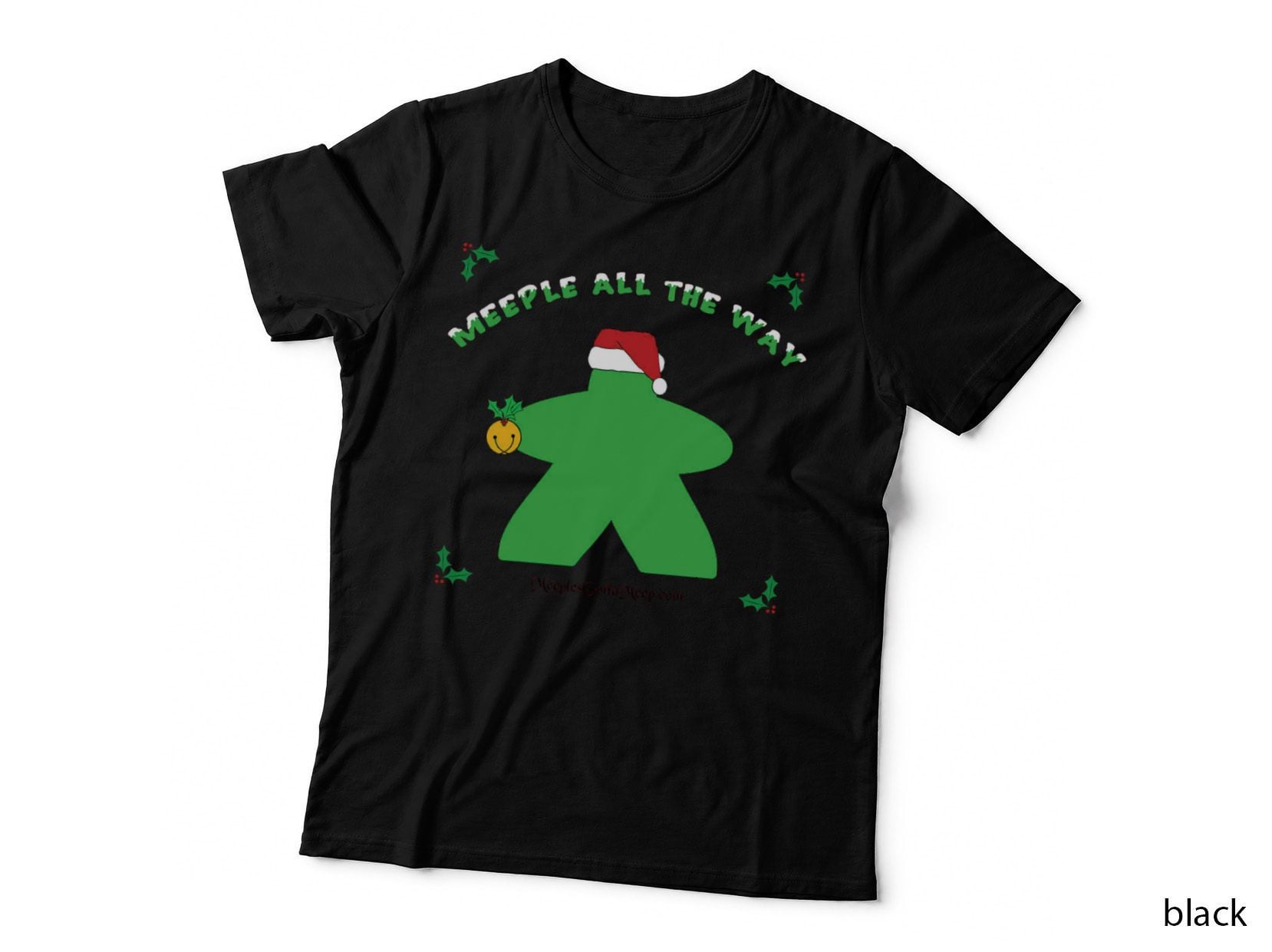 Meeple All the Way, Green Crewneck Sweatshirt T-Shirt